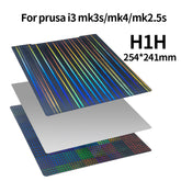 Build Plate Upgrade H1H Build Plate Double Sided Spring Steel Sheet Beam Pattern on one side and Phantom Pattern on the other side for Bambulabs X1 X1E X1C P1P P1S A1 /MK52/MK4